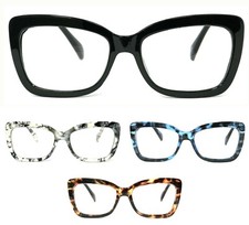 1 o 2 Pares Mujeres Moda Cuadrado Ojo de Gato Lente Completa Gafas de Lectura Templo de Primavera