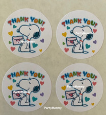 THANK YOU STICKERS, ENVELOPE SEALS, LABELS, 1.5", 30 ROUND, TAGS, BEAGLE