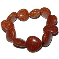 Goldfluss Armband Herz Form Auf Stretchband