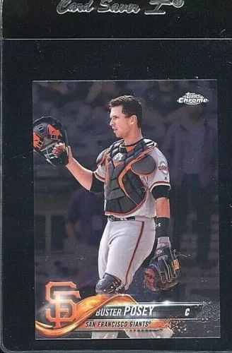 2018 TOPPS CHROME #29 BUSTER POSEY SAN FRANCISCO GIANTS 