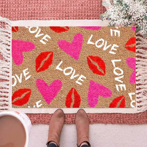 Valentine's Day Floor Mats Holiday Mats Welcome Door Mats Polyester Door Mats - Picture 18 of 39