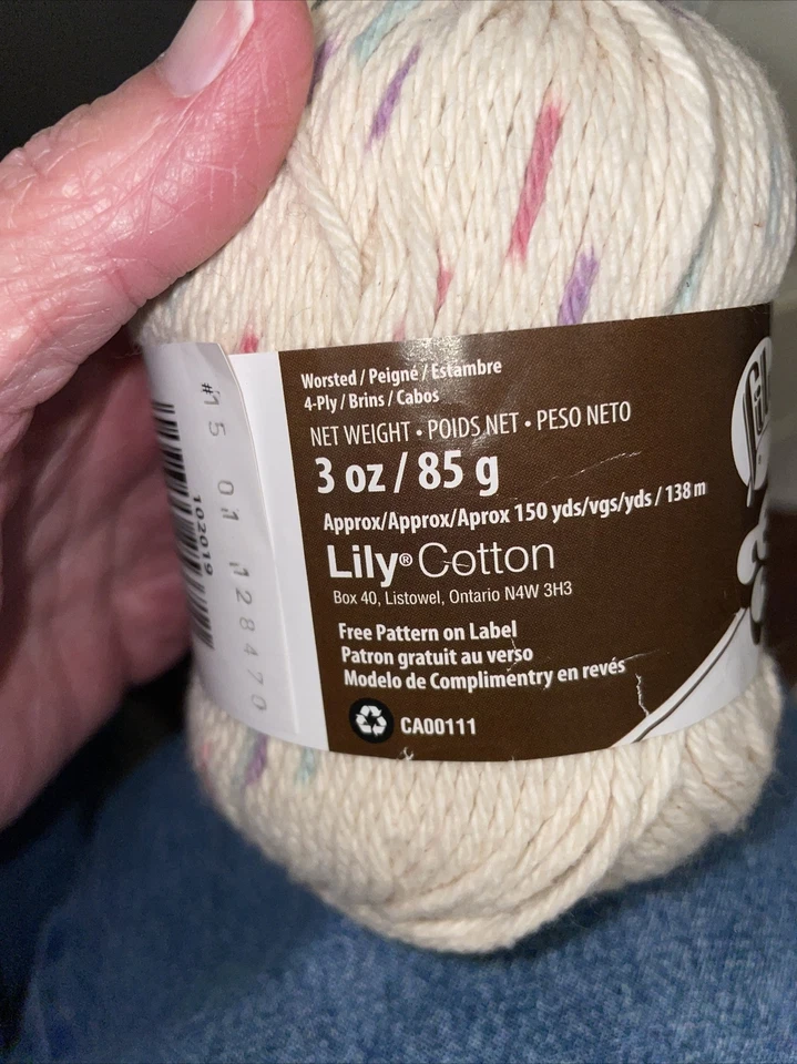Sugar'n Cream Hilo Ombres Popurrí 1 Bola Pequeña de Hilo de Algodón de Lirio Foto 4 de 4