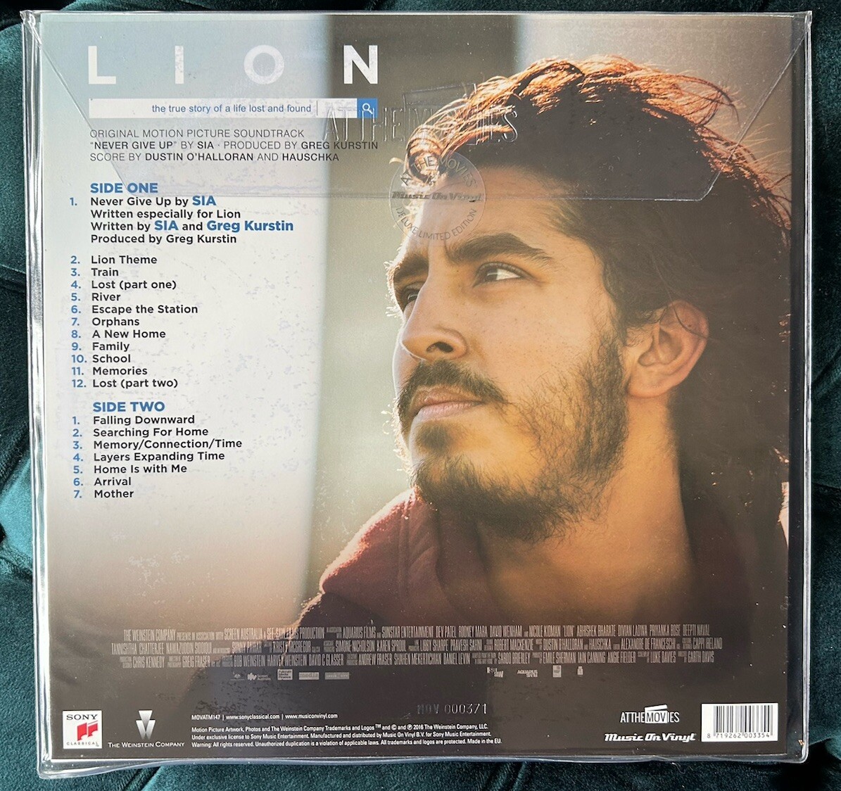 欧LP Dustin OHalloran &amp; Hauschka Lion (Original Motion Picture Soundtrack) MOVATM147 Music On Vinyl, Sony Classical, The Weinstein Dustin O'Halloran & Hauschka LION Original Motion Picture