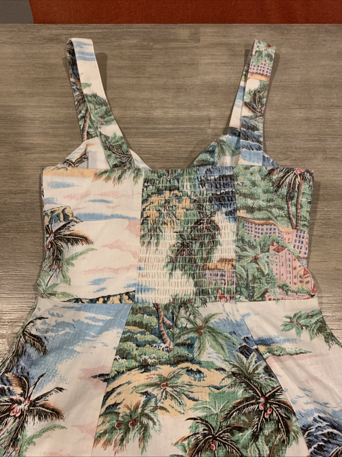 Rare Beautiful Vintage REYN SPOONER Jumper DRESS Sleeveless Hawaiian Sz 0 Beach image 10