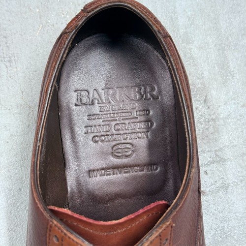 Barker England Hand Crafted Collection Brogue Leather Oxford Dress Shoes US 11 G - Bild 6 von 8