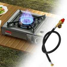 Propane Butane Camping Stove Regulator with Hose 26in for Backpacking