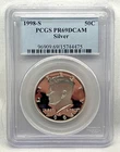 PCGS 1998 S Kennedy Half Dollar 50c PR 69 DCAM Silver Proof Coin San Francisco