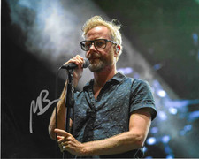 * MATT BERNINGER * signed 8x10 photo * THE NATIONAL * COA *