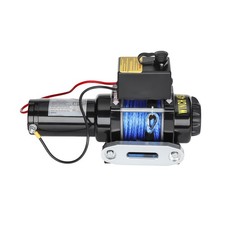 Electric Winch Truck 4500 Lb Synthetic Rope Waterproof Remote Control Usa S
