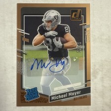 2023 Clearly Donruss Rated Rookie Michael Mayer ROOKIE Auto 59/75 T1