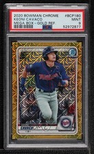 2020 Bowman Chrome Mega Box Gold Mojo Refractor /50 Keoni Cavaco PSA 9 MINT 0i76