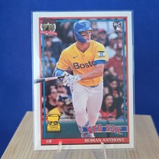 Topps 2026 Series 1 Roman Anthony Rookie 1991 Topps Insert Red Sox #T91-71