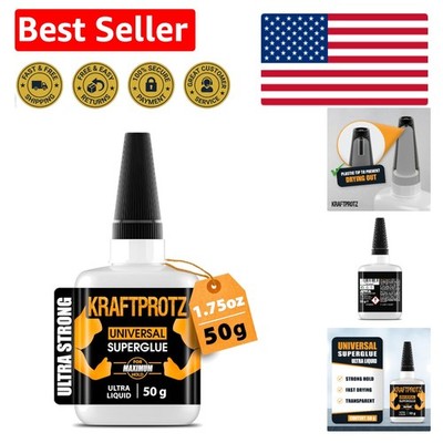 Versatile Extra Thin Super Glue 50g   Quick, Strong Bonds for All Surfaces