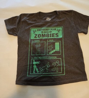 Hybrid Tees Zombies Unisex X-Small