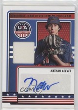 2023 Panini USA Baseball Stars & Stripes Materials Nathan Aceves Auto qf6