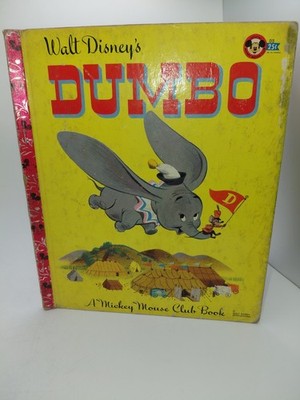 WALT DISNEY S DUMBO Little Golden Book 25¢ Edition Vintage