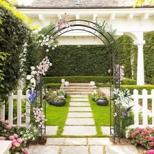 Metal Arch 7FT Backdrop Stand Archway, Wedding Arch Stand for Outdoor Decoration