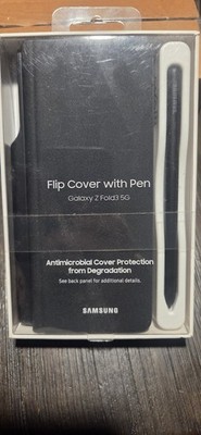 Authentic Galaxy Z Fold3 5G Flip Cover with Pen Protection Case - Genuine OEM