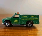 1974 Hot Wheels Redline Rescue Ranger Fire Forest Service Truck Green