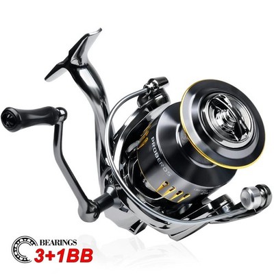 Spinning Reel Spool Freshwater 3+1BB CNC Mechine Fishing Wheel 5-10KG Max Drag