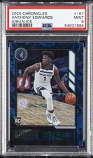 2020 PANINI CHRONICLES GREEN ICE #167 ANTHONY EDWARDS PSA 9