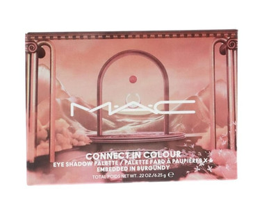 MAC Connect In Colour Eye Shadow Palette In Embedded In Burgundy NEW