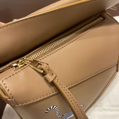 LOEWE x Suna Fujita Collaboration Puzzle Mini Handbag Oak Brown