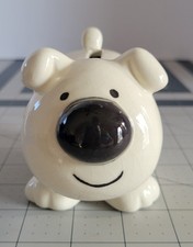 Vintage 1980 Ziggy's Dog "Fuzz" Ceramic Bank  3.5 H