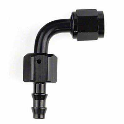 SPEEDFX 520890BK -8AN X 90 BLK PUSH-ON HOSE END