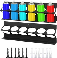 Yaocom 2 Pcs Garage Spray Bottle Holder Wall Mounted Spray Can Aerosol Holder S