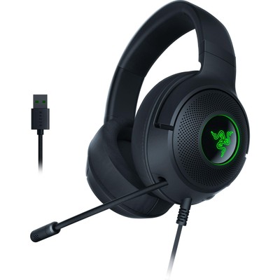 Razer Kraken V3 X Ultra Light USB Gaming Headset 7.1 Surround Sound RGB Micro...
