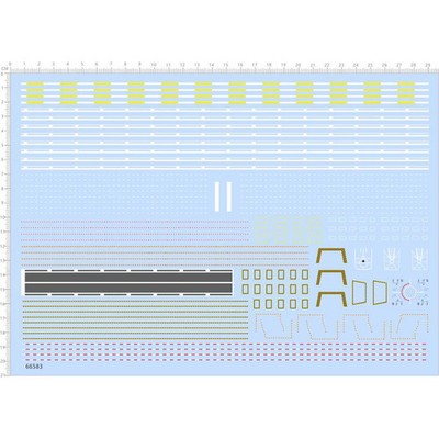 for 1/1250 Deck marking lines for aircraft carrier model 66583 /NEW 