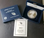 2013 W Proof $1 American Silver Eagle Dollar