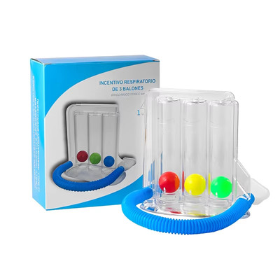 3 Balls Breathing Trainer Lung Function Improvement Respiratory Spirometry Breat
