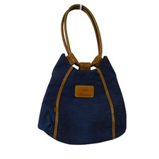 Borsa tote bag vintage Levis denim ed ecopelle classica casual 11 x 13 DIFETTI