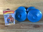 HULKAMANIA HULK HOGAN ORIGINAL WORKOUT SET ITEMS DUMBELLS & CASSETTE TAPE - 1985