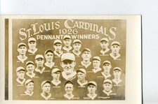 1926 Baseball Cardinals Pennant Winners, St. Louis, Mo. Missouri Postcard