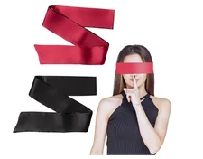 2 Pcs Satin Eye Mask for Sleeping Blindfold for Women & Men - Adults NIP No Box