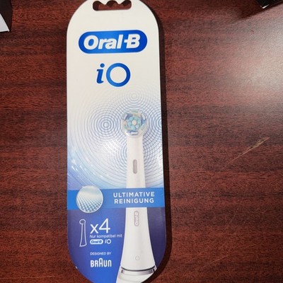 Oral-B iO Ultimate Clean Replacement Brush Heads - 4 Count New
