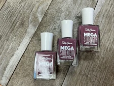 (3pack) Sally Hansen Mega Strength Nail Color, 054 Boss Babe, 0.4 fl oz
