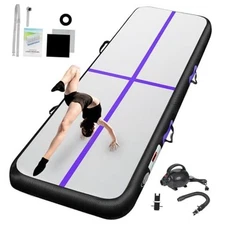 Inflatable Gymnastics Mat 10ft/13ft/16ft/20ft/ Air Tumbling Track Mats 4/8 