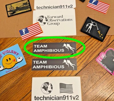 Forward Observations Group AMPHIBIOUS Sticker - TEAM AMPHIBIOUS