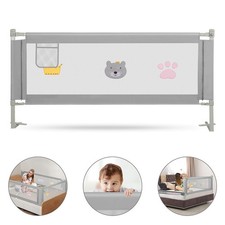 Bettgitter Kinderbettgitter Einfacher Montage Rausfallschutz Bettschutzgitter