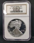 2003 W Proof $1 American Silver Eagle Dollar NGC PF70 Ultra Cameo 7805