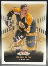 2015 Fleer Showcase JOHNNY BUCYK #100 AUTO (gold ink)