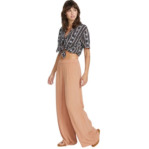 Volcom Stoneshine Junki Women's Casual Pants, Sand Brown, Medium - Picture 3 of 4