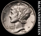 1944 Silver Mercury Dime - Scarce  High Grade  Lustrous  No Reserve  #K1731