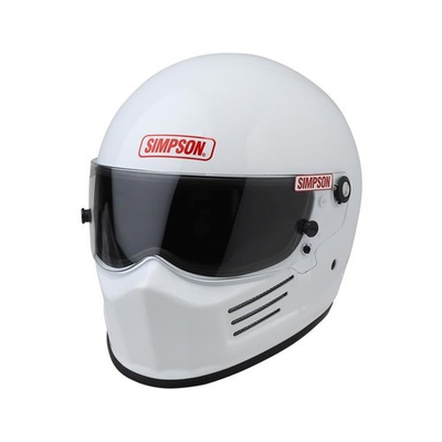 #ad #ad Simpson Racing 7200021 Snell SA2020 Bandit Racing Helmet Medium White $412.95