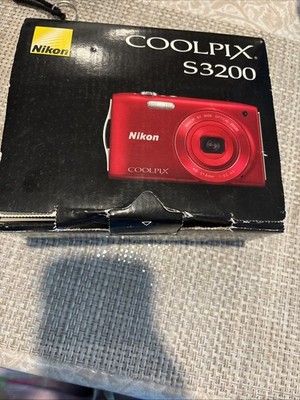 Nikon COOLPIX S3200 16.0MP Digital Camera - Silver for sale online