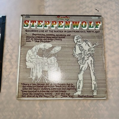 (#58).EARLY STEPPENWOLF LIVE AT THE MATRIX LP 12'' VINYL RECORD VG. Not tested.